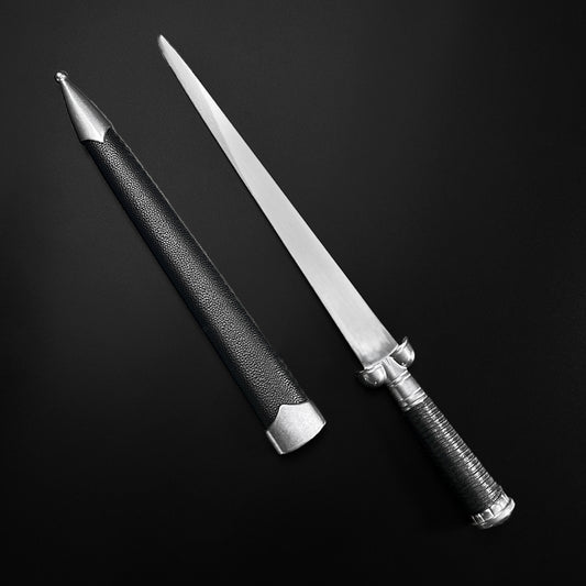 Hand-Forged Bollock Medieval Dagger - 1065 Carbon Steel