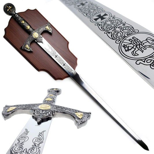 47" Knights of Templar Sword - Authentic Medieval Sword for Sale