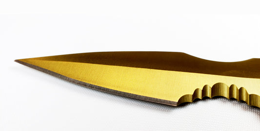 Falcon Gold Tactical Knife Fixed Blade