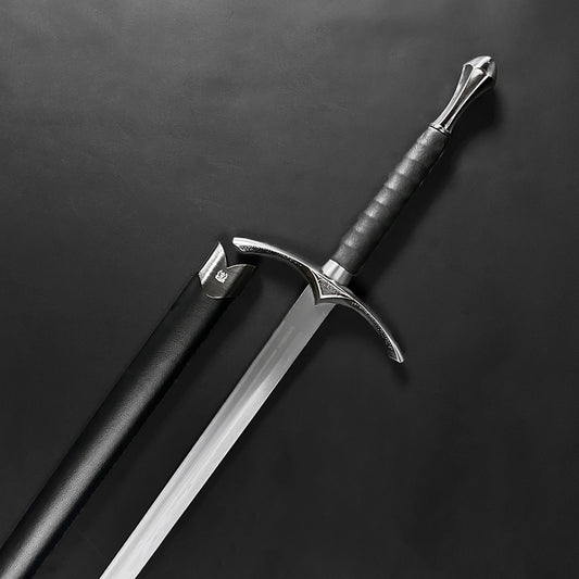 A sword with a black scabbard - - Guild Arms.