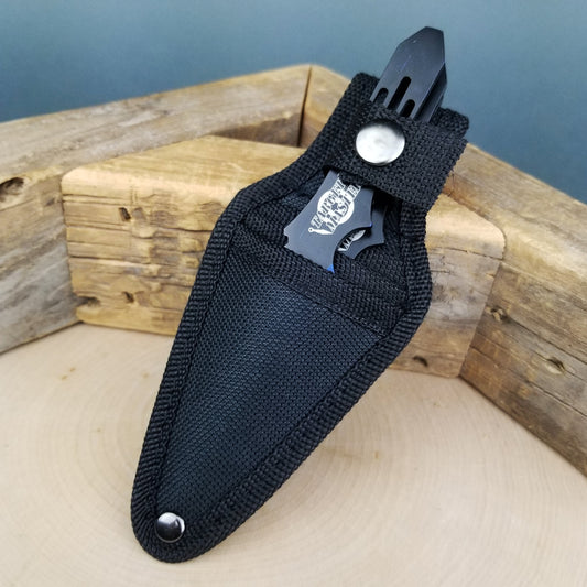 5.5", 3 Pcs Throwing Knives Black Set