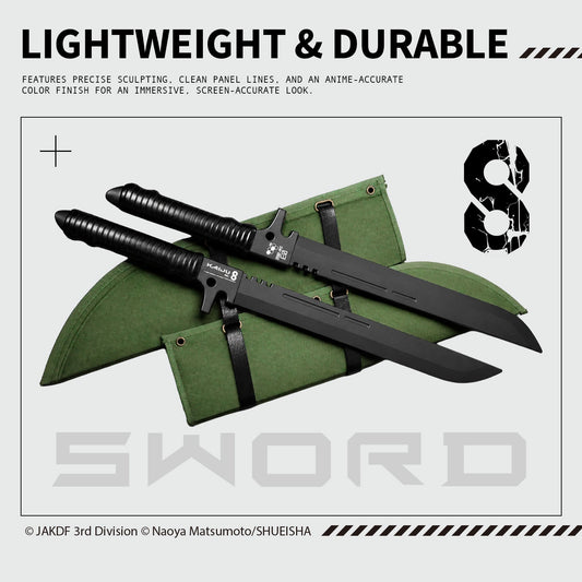 Officially Licensed Kaiju No. 8 Foam Hoshina's Swords