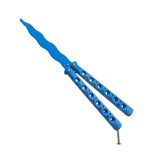 9" Blue Butterfly Knife Trainer for Sale – Balisong Knives