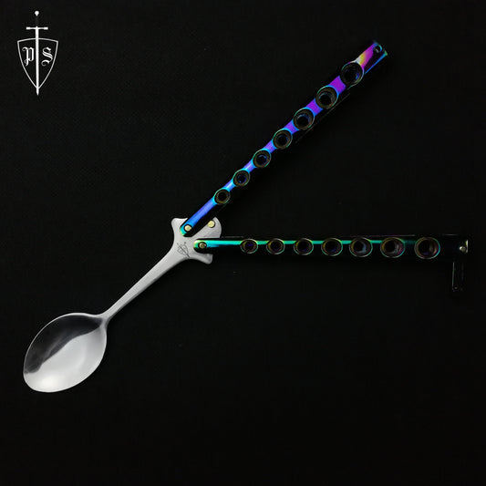 4" Butterfly Spoon Rainbow