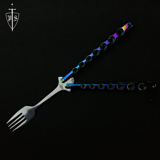 3 3/4" Butterfly Fork, Rainbow