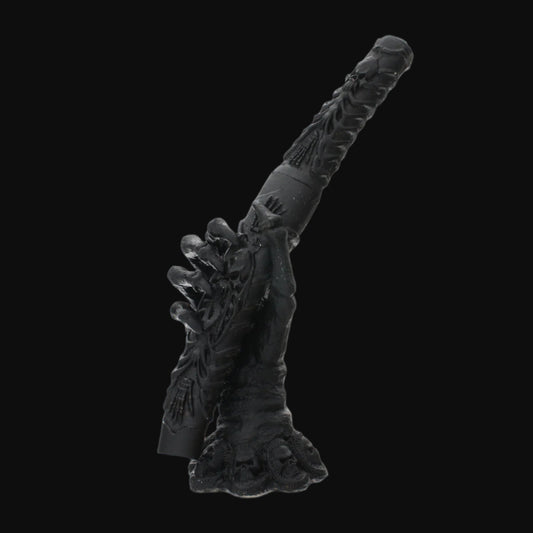 12" Black skeleton dagger