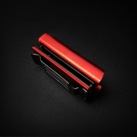 4 1/2" Red EDC Spring Assisted Knife Lighter Case Holder