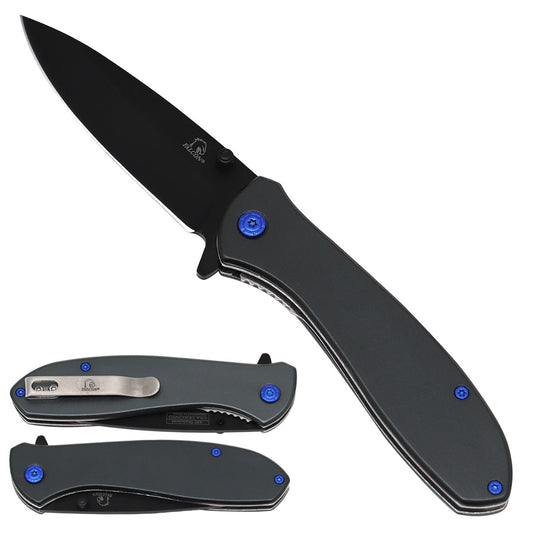 Falcon Blue Spring Assisted Pocket Knives