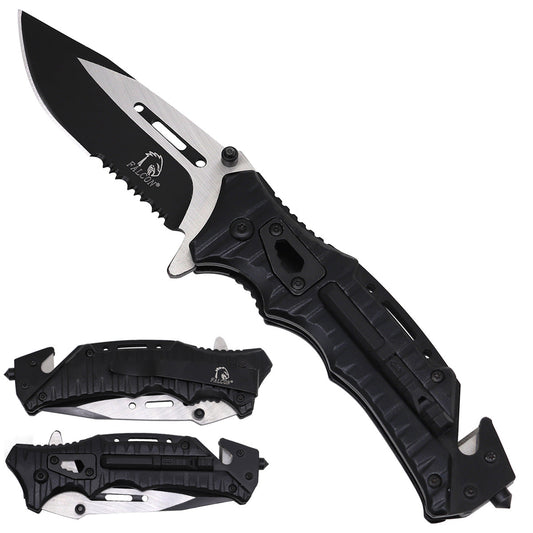 Black tactical pocket knife Guild Arms