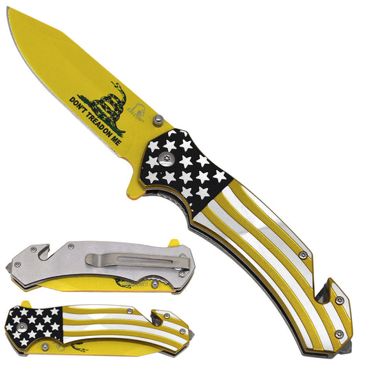 Falcon Donβt Tread on Me Spring Assisted Pocket Knife folding pocket knife product photo