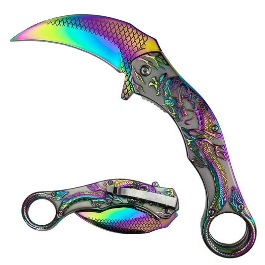 8.25 " Overall In Length Black Blade