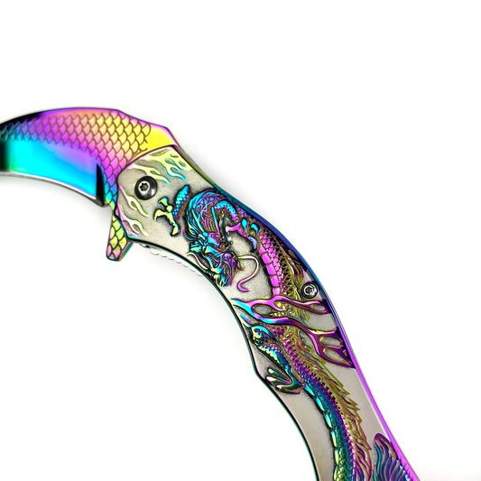 8.25 " Overall In Length Black Blade