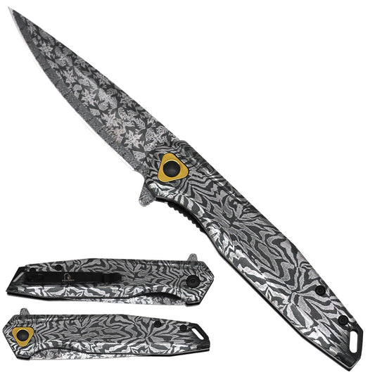 Falcon Black Patterns Pocket Knife