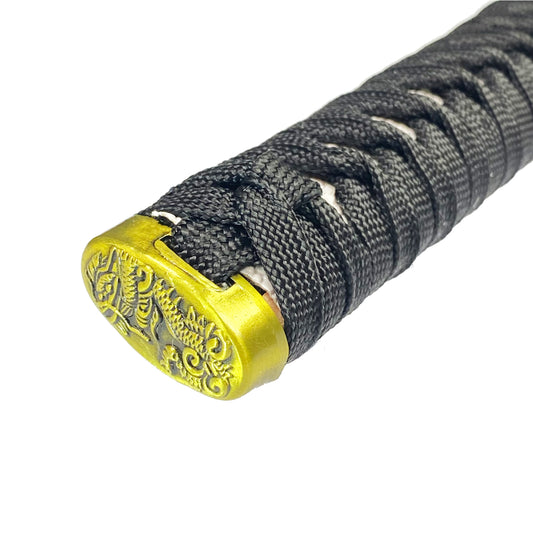 42 1/2" Samurai sword black dragon scabbard w/stand