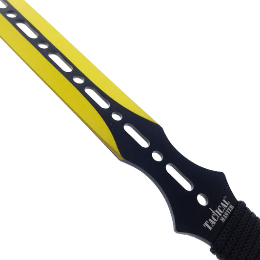 Tactical Master 27" Gold Machete with 2 pcs 6" throwing knives