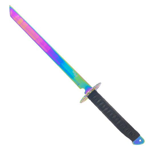 26" Twin Tactical Machete Set Rainbow