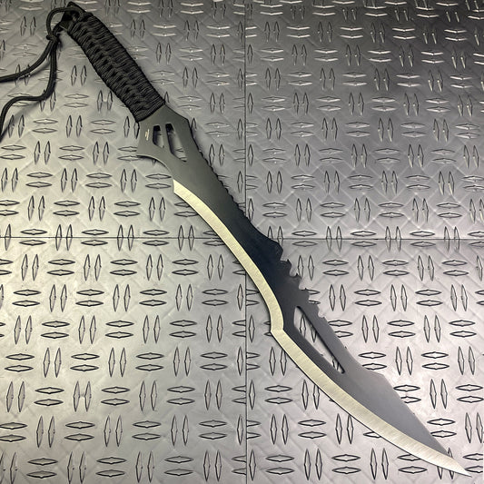 Tactical Master 26" Black Machete & Throwing Knives