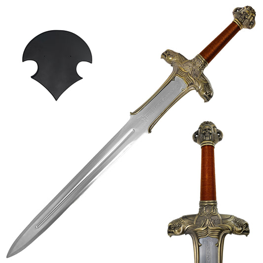 39" Barbarian Brown Sword with Plaque.