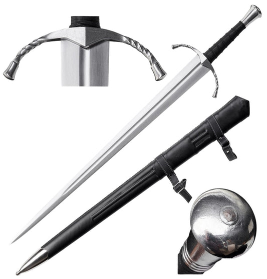 Knight's Collection Elite Knight's Collection 42.35-Inch Full-Tang 1065 Steel Sword | SSM043BK