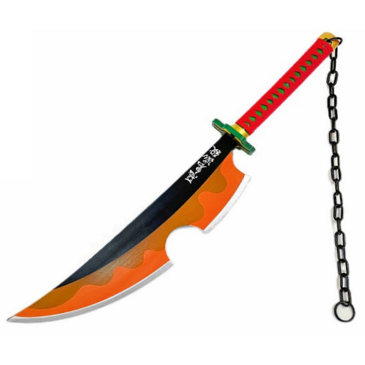 31.5" Wooden Bamboo Blade Demon Sword-14