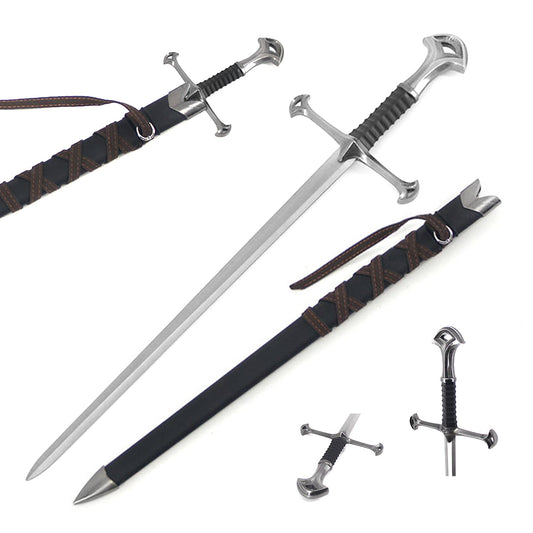 Medieval Swords 24.25" Fantasy sword, Blade: 420 steel display collectible product photo