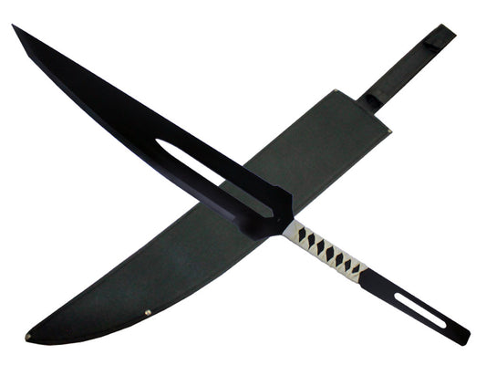 Guild Arms Anime Fantasy Sword with a sleek black blade and a detailed handle design