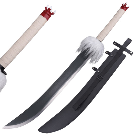 Soul Devouring Blade - Anime Metal Sword with detailed handle and protective sheath for collectors