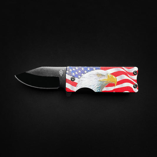 Guild Arms lighter knife with American flag and eagle design Eagle Lighter Knife Case