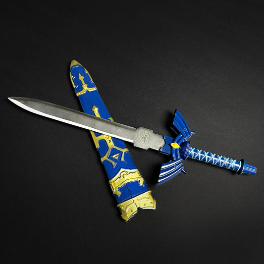 Guild Arms Blue Fantasy Sword Letter Opener with Detailed Design and Metallic Finish