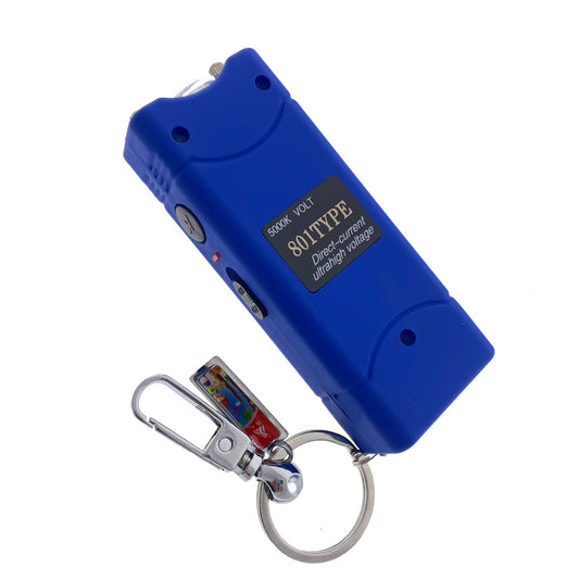 Guild Arms blue self defense stun gun with keychain and safety switch compact design