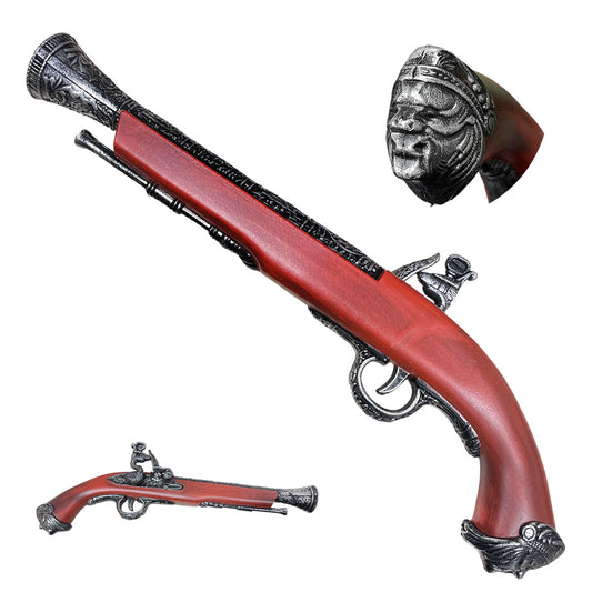 Guild Arms Cosplay Foam Pirate Pistol with realistic design and detailed accents for costume enthusiasts