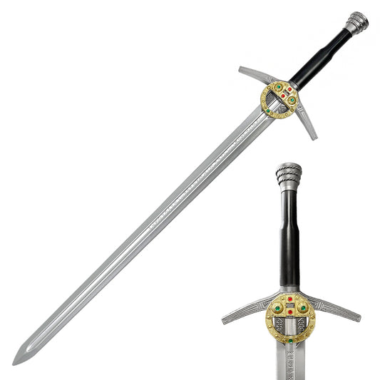 Guild Arms Cosplay Medieval Foam Sword with Detailed Hilt and Silver Blade Design