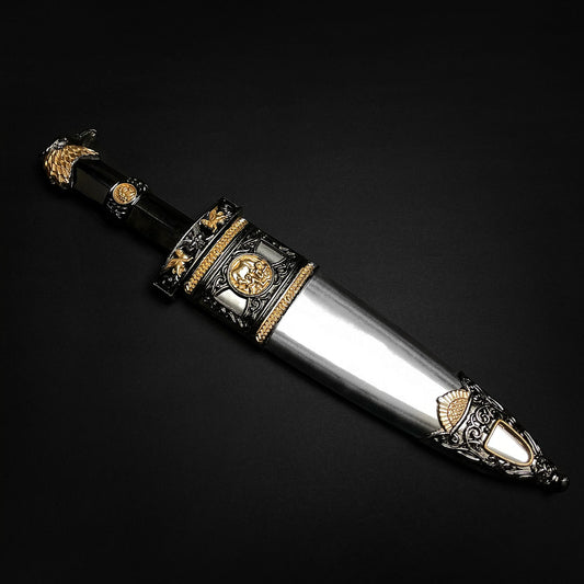 Exquisite Fantasy Edge fantasy roman dagger for sale with ornate details and a polished blade