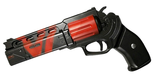 Guild Arms Foam Cosplay Sci-Fi Gun in black and red design for costume enthusiasts