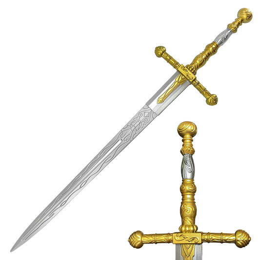Guild Arms foam elden medieval sword with ornate hilt and realistic blade design for safe play