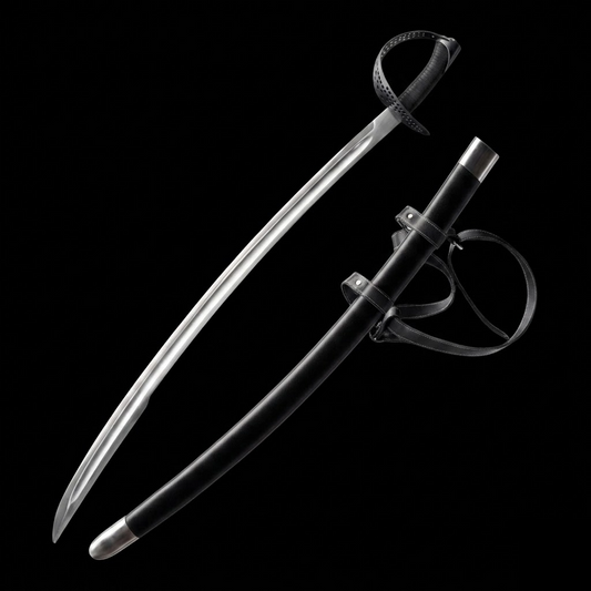 Knight's Collection Elite 40.15" Hand-Forged Full-Tang Medieval Saber 1060 Carbon Steel