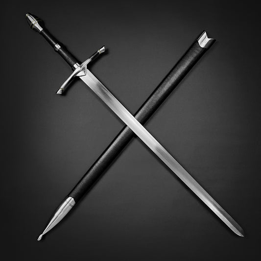 Guild Arms medieval knight one hand sword for sale with a polished blade and detailed grip