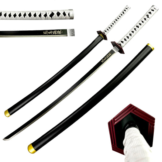 Guild Arms Metal Anime Demon Sword featuring a sleek black blade and intricate handle design