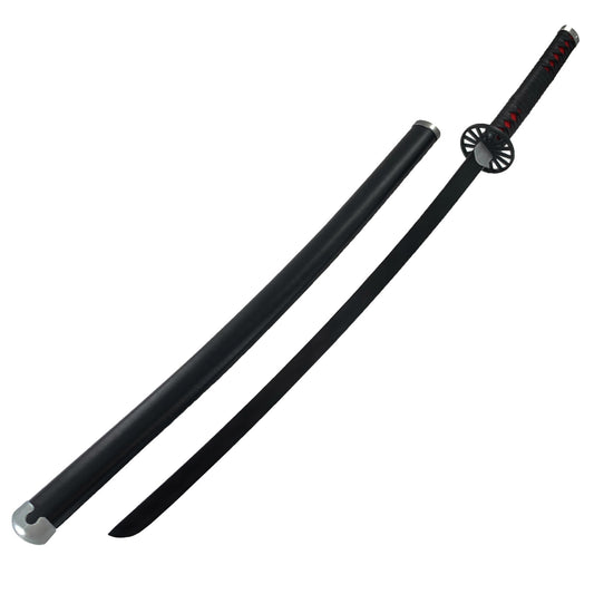 Guild Arms Metal Anime Demon Sword with a sleek black blade and intricate hilt design