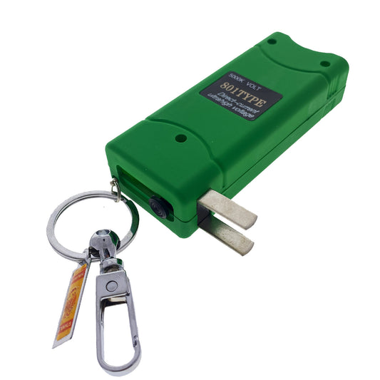 Guild Arms portable rechargeable stun gun stun gun for women with green body and keychain clip