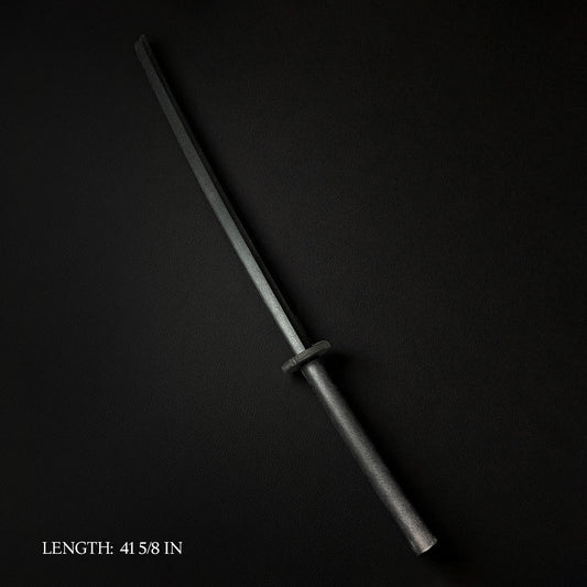 Martial Arts Practice Swords for sale showcasing a sleek, black design with a 41 5/8 inch length