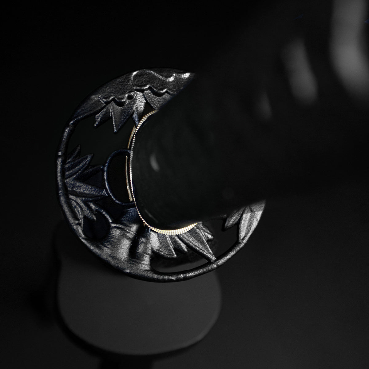 Katana tsuba handguard close-up- Guild Arms.