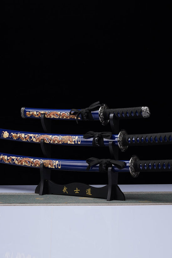 3-Piece Dragon Samurai Sword Set | SA124BL-DG