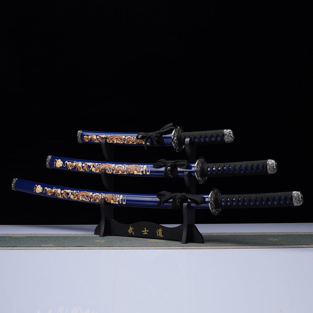 3-Piece Dragon Samurai Sword Set | SA124BL-DG
