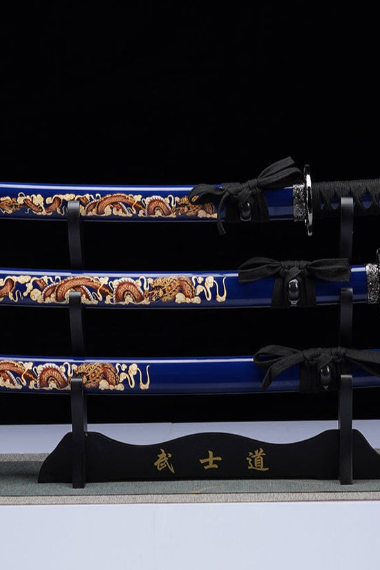 3-Piece Dragon Samurai Sword Set | SA124BL-DG