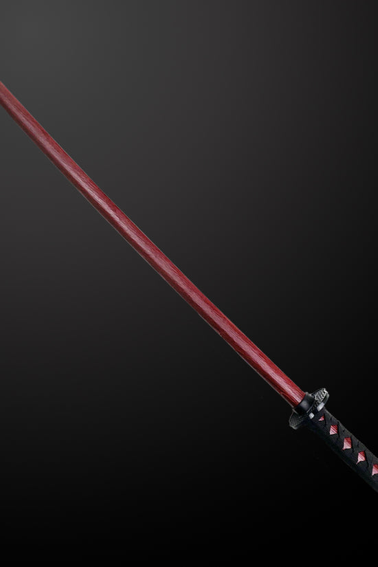 31 1/2" Bokken Red Wooden Practice Samurai Sword