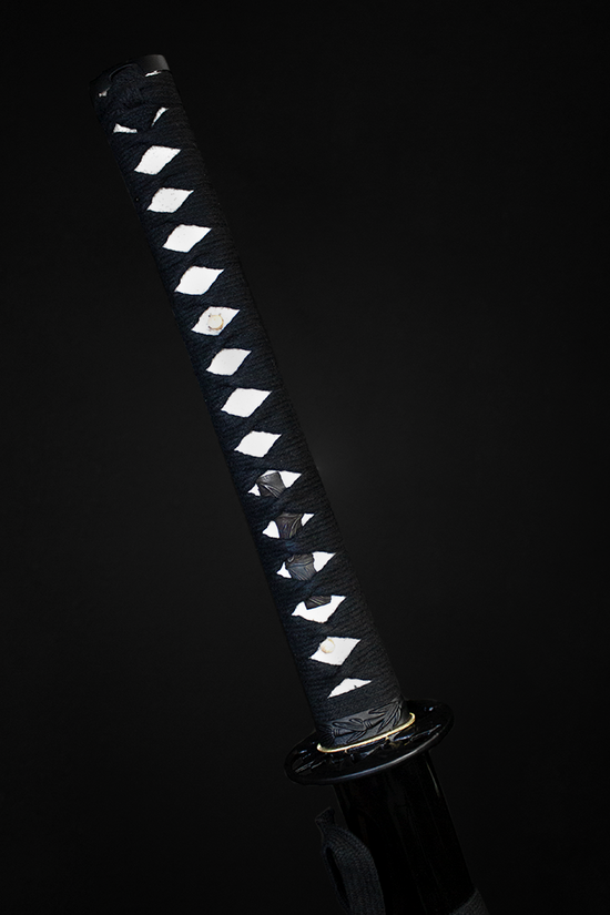 Katana hilt with tsuka-ito wrap- Guild Arms.