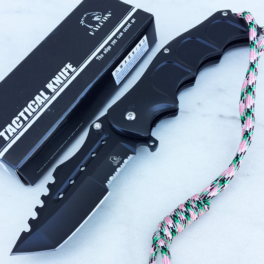 Falcon 8" Overall Black Coating Metal Knife