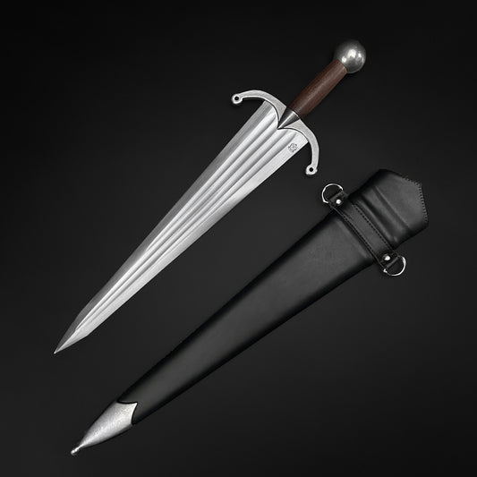 Knight's Collection Hand-Forged Medieval Cinquedea Dagger
