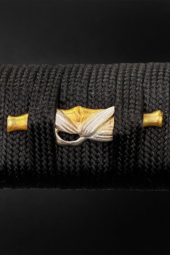 Gold Series 42" Hand forged "Flower" 1095 Katana Black